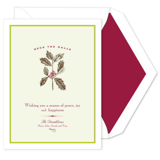 Deck the Halls Holiday Cards